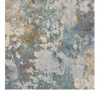 Papier Peint Béton Gris et Vert Revêtement Mural Décoratif