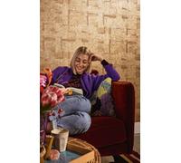 Livingwalls Papier peint 396711 avec structure carrée en or - papier peint design de haute qualité avec effet métallisé pour différentes pièces - 10,05m x 0,53m - Fabriqué en Allemagne