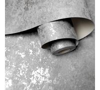 Papier peint - Holden - Obsidian - Gris-Argent - Texturé - Métallique - 10m x 53cm