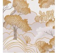 Papier peint texturé en vinyle Elle Decoration bosquet doré bleu or 10448-30