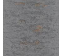 Papier peint Topchic imitation béton gris et cuivres
