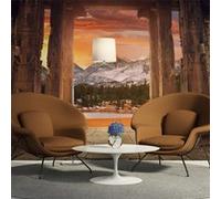 Papier peint Trail of rocky temples 2-Taille L 200 x H 154 cm Imprimé G