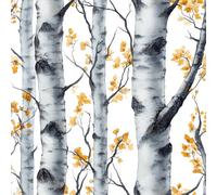 Papier peint Troncs D'arbres Forêt épais mat 44x1000 cm à décoller et à coller Peint Naturel papier de contact autocollant en plastique avec dos adhésif couverture de plan de travail table