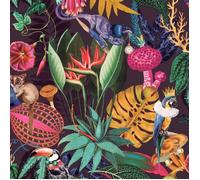 Papier Peint Tropical Prune - HOLDEN - 91192 - Motif Floral et végétal - Facile à appliquer - Violet