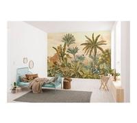 Papier Peint - Tropical Vintage Garden 400x280cm - Intissé, Vert G