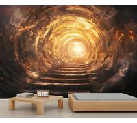 Papier peint tunnel escalier en pierre - Papier peint mural mystère - Poster d'hôtel commercial - Papier peint personnalisé - Poster mural panoramique massif (non autocollant)