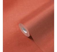 A.S. Création Nara 387458 Papier peint intissé uni Orange Saumon Rouge 10,05 m x 0,53 m Fabriqué en Allemagne