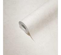 Papier Peint Uni Avec Motif Texturé - Blanc, Gris Clair