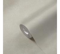 Papier Peint Uni Avec Texture Légère - Gris, Beige