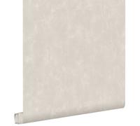 Papier peint uni beige ESTAHOME - 0,53 x 10,05 m - Effet pictural - Intissé