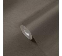 Papier Peint Uni En Aspect Tissu Avec Une Légère Texture, Mat - Marron