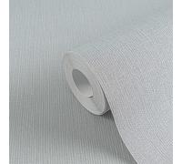 Papier Peint Uni En Look Textile De MICHALSKY - Gris, Bleu