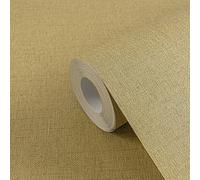 Papier Peint Uni En Tissu De MICHALSKY - Beige, Or