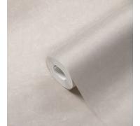 Papier Peint Unicolore Et À Motifs Texturés - Crème, Gris