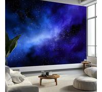 Papier Peint Univers Nébuleuse Galaxie Espace250 x 175 cm Décoration Papier Peint Moderne Bleu-Violet Murale facile à nettoyer, idéale pour chambre et salon, avec un design unique et moderne