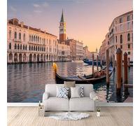 Papier Peint Venise 150x105 cm Papier Peint Panoramique Effet 3D, Peinture Murale intissé Grande, pour Moderne Salon Chambre TV Fond