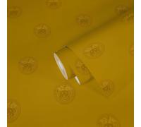 Papier Peint VERSACE Doré Avec Motif Méduse - Doré Métallique - 0,75m Largeur