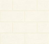 Papier peint Versace Papier Peint Brique Via Gesù Papier peint intissé 10.05 m x 0.70 m Crème Blanc Made in Germany 343222 34322-2