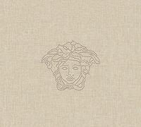 Papier peint Versace Papier Peint Design Medusa Papier peint intissé 3.30 m x 0.70 m Crème Or Made in Germany 329502 32950-2