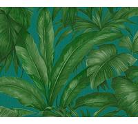 Papier peint Versace Papier Peint Jungle Giungla Papier peint intissé 10.05 m x 0.70 m Vert Bleu Made in Germany 962406 96240-6