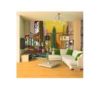 Papier peint Ville animée NY-Taille L 200 x H 154 cm Imprimé