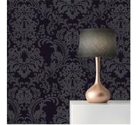 TADESSI WTD Nicolo M1-No.169 Papier peint intissé style baroque Noir