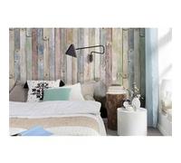 Papier Peint - Vintage Wood 184x254cm - Papier, Multicolors G