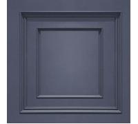 Papier peint vinyle Belgravia - Amara Panel - Imitation bois - Bleu foncé