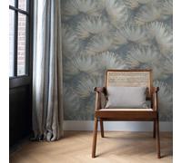 Papier Peint Vinyle Bleu Rasch 659764 Décor Classique Pour Mur