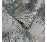 Papier Peint Vinyle Bleu Rasch 659764 Décor Classique Pour Mur