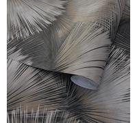 Papier Peint Vinyle Opulenza Charbon RASCH 659788 Lavable Décor Moderne