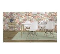 Papier peint vinyle expansé grainé sur intissé jardin féerique rose L.1001 x l.53cm Rasch