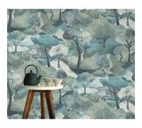 Papier peint vinyle intissé arbres bleu L.1005 x l.53cm Erismann