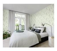 Papier peint vinyle intissé feuillage vert L.1001 x l.53cm Rasch