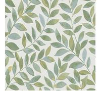 Papier peint vinyle soufflé à feuilles Ameroso vert Erismann Opus 10462-07