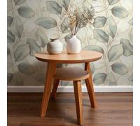 Papier Peint Vinyle Texturé Feuille Opulenza Bleu RASCH 659863 Rouleau