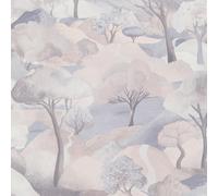 Papier Peint Vinyle Texturé Lavable Paysage Doux Arbres Beige Erismann 10433-02
