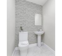 Papier Peint VIP Brique Blanche Effet Pierre 3D Washable Mat 623004 Neuf