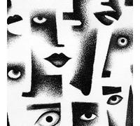 Papier peint Visage Humain Abstrait épais mat 44x600 cm à décoller et à coller Peint à La Main Art papier de contact autocollant en plastique avec dos adhésif couverture de plan de travail table