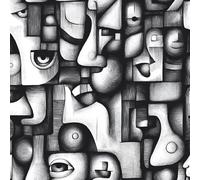 Papier peint Visage Humain Yeux épais mat 44x1000 cm à décoller et à coller Abstrait Moderne papier de contact autocollant en plastique avec dos adhésif couverture de plan de travail table