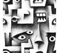 Papier peint Visage Humain Yeux épais mat 44x500 cm à décoller et à coller Abstrait Peint à La Main papier de contact autocollant en plastique avec dos adhésif couverture de plan de travail table