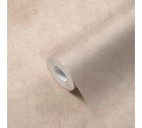 Papier Peint Vlies En Sable-Beige Avec Effet De Structure
