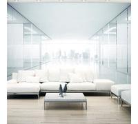 Papier peint White City-Taille L 300 x H 210 cm Imprimé