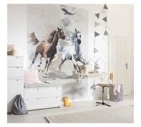 Papier Peint - Wild Ride 200x280cm - Intissé, Blanc G