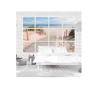 Papier peint Window & beach-Taille L 400 x H 280 cm