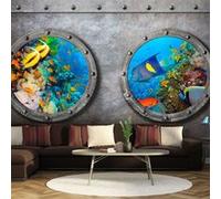 Papier peint Window to the underwater world-Taille L 400 x H 280 cm Imprimé