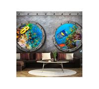 Papier peint Window to the underwater world-Taille L 200 x H 140 cm Imprimé