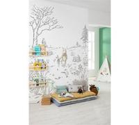 Papier Peint - Winnie Pooh Walk 200x280cm - Intissé, Blanc G