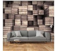 Papier peint Wooden Finesse-Taille L 300 x H 210 cm Imprimé G