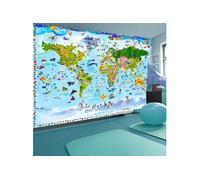 Papier peint World Map for Kids-Taille L 350 x H 245 cm Imprimé G